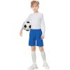 imageQBK Toddler to Youth Athletic Shorts for Boys and Girls Soccer Basketball SportsBlue