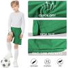 imageQBK Toddler to Youth Athletic Shorts for Boys and Girls Soccer Basketball SportsGreen