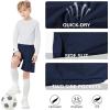 imageQBK Toddler to Youth Athletic Shorts for Boys and Girls Soccer Basketball SportsNavy