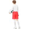 imageQBK Toddler to Youth Athletic Shorts for Boys and Girls Soccer Basketball SportsNeon Pink