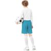 imageQBK Toddler to Youth Athletic Shorts for Boys and Girls Soccer Basketball SportsPhoton Blue
