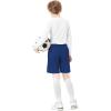 imageQBK Toddler to Youth Athletic Shorts for Boys and Girls Soccer Basketball SportsRoyal Blue