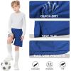 imageQBK Toddler to Youth Athletic Shorts for Boys and Girls Soccer Basketball SportsRoyal Blue
