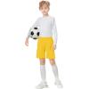 imageQBK Toddler to Youth Athletic Shorts for Boys and Girls Soccer Basketball SportsYellow