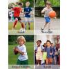 imageQBK Toddler to Youth Boys 2 in 1 Athletic Shorts Basketball Compression Shorts with Liner for Girls Soccer Running SportsGreen