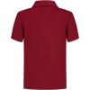 imageQBK Toddler to Youth Boys School Uniform Pique Polo Kids Short Sleeve Collared Golf ShirtTrue Red