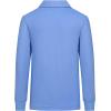 imageQBK Toddler to Youth Boys School Uniform Pique Polo Shirts Kids Long Sleeve Collared Golf ShirtLight Blue