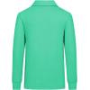 imageQBK Toddler to Youth Boys School Uniform Pique Polo Shirts Kids Long Sleeve Collared Golf ShirtMint Green