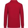 imageQBK Toddler to Youth Boys School Uniform Pique Polo Shirts Kids Long Sleeve Collared Golf ShirtRed