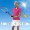 imageQBK Womens Golf Polo Shirt UPF 50 Dry Fit Collared VNeck Short Sleeve Tennis TopPink