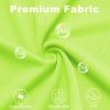 imageQBK Womens Neon T Shirt Long Sleeve TShirt Sun Protection UPF 50 for Hiking Fishing Workout Rash Guard and Athletic SportsNeon Green