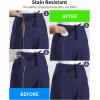 imageQBK Yoga Scrub Pant for Women 5 Pockets  Petite Tall Regular Jogger Scrubs Comfort Stretch Stain ResistantNavy