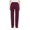 imageQBK Yoga Scrub Pants Women Mid Rise Yoga Work Pants Five Pocket Cargo Scrub PantWine Red
