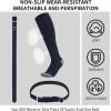 imageQBK Youth Baseball Socks ampamp Belt Combo Set for Kids 216 Years SoftballTee Ball Accessories 1 Pair  1 Belt UnisexCbaseball Socksnavy