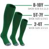 imageQBK Youth Baseball Socks ampamp Belt Combo Set for Kids 216 Years SoftballTee Ball Accessories 1 Pair  1 Belt UnisexFbaseball Socksgreen