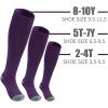 imageQBK Youth Baseball Socks ampamp Belt Combo Set for Kids 216 Years SoftballTee Ball Accessories 1 Pair  1 Belt UnisexHbaseball Sockspurple