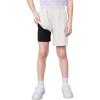 imageQBK Boys 2in1 Athletic Running Shorts with Compression Liner Lightweight Quick Dry 3T16YWhite