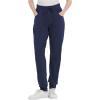 imageQBK Yoga Scrub Pant for Women 5 Pockets  Petite Tall Regular Jogger Scrubs Comfort Stretch Stain ResistantNavy