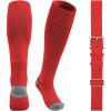 imageQBK Youth Baseball Socks ampamp Belt Combo Set for Kids 216 Years SoftballTee Ball Accessories 1 Pair  1 Belt UnisexAbaseball Socksred