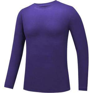 image2T to Youth Boys Compression Shirt Toddler Kids Long Sleeve Baseball Football Undershirt Girls Quick Dry Athletic Base LayerPurple