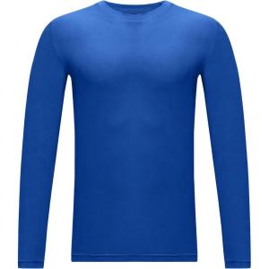 image2T to Youth Boys Compression Shirt Toddler Kids Long Sleeve Baseball Football Undershirt Girls Quick Dry Athletic Base LayerRoyal Blue