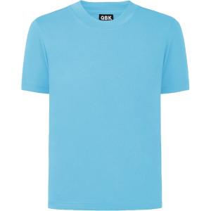 imageQBK 2T to Youth Neon Shirt Kids UPF 50 Dry Fit Athletic Short Sleeve Rash Guard T Shirts for Boys Girls Sports UndershirtBaby Blue