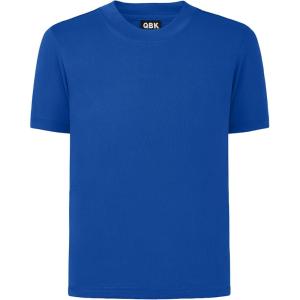 imageQBK 2T to Youth Neon Shirt Kids UPF 50 Dry Fit Athletic Short Sleeve Rash Guard T Shirts for Boys Girls Sports UndershirtBlue