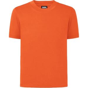 imageQBK 2T to Youth Neon Shirt Kids UPF 50 Dry Fit Athletic Short Sleeve Rash Guard T Shirts for Boys Girls Sports UndershirtFlame Orange