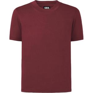 imageQBK 2T to Youth Neon Shirt Kids UPF 50 Dry Fit Athletic Short Sleeve Rash Guard T Shirts for Boys Girls Sports UndershirtMaroon
