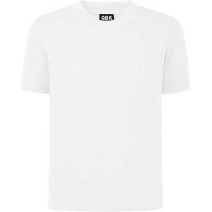 imageQBK 2T to Youth Neon Shirt Kids UPF 50 Dry Fit Athletic Short Sleeve Rash Guard T Shirts for Boys Girls Sports UndershirtWhite