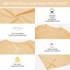 image3T 4T 5T to 12 Years Girls Long Sleeve Shirts Kids Cotton TShirt Toddler Basic Crew Neck TopBeige