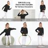image3T 4T 5T to 12 Years Girls Long Sleeve Shirts Kids Cotton TShirt Toddler Basic Crew Neck TopBlack