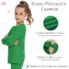 image3T 4T 5T to 12 Years Girls Long Sleeve Shirts Kids Cotton TShirt Toddler Basic Crew Neck TopKelly Green