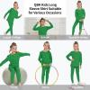 image3T 4T 5T to 12 Years Girls Long Sleeve Shirts Kids Cotton TShirt Toddler Basic Crew Neck TopKelly Green
