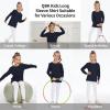 image3T 4T 5T to 12 Years Girls Long Sleeve Shirts Kids Cotton TShirt Toddler Basic Crew Neck TopNavy