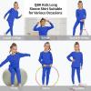 image3T 4T 5T to 12 Years Girls Long Sleeve Shirts Kids Cotton TShirt Toddler Basic Crew Neck TopRoyal Blue