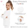 image3T 4T 5T to 12 Years Girls Long Sleeve Shirts Kids Cotton TShirt Toddler Basic Crew Neck TopWhite