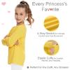 image3T 4T 5T to 12 Years Girls Long Sleeve Shirts Kids Cotton TShirt Toddler Basic Crew Neck TopYellow