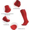 imageQBK 2 Pairs Toddler To Youth BaseballSoftball Socks  Soccer TBall Team Sport Socks For Kids Boys And Girls494red