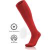 imageQBK 2 Pairs Toddler To Youth BaseballSoftball Socks  Soccer TBall Team Sport Socks For Kids Boys And Girls494red