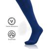 imageQBK 2 Pairs Toddler To Youth BaseballSoftball Socks  Soccer TBall Team Sport Socks For Kids Boys And GirlsBlue494