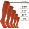 imageQBK 2 Pairs Toddler To Youth BaseballSoftball Socks  Soccer TBall Team Sport Socks For Kids Boys And GirlsOrange494