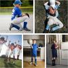 imageQBK 2 Pairs Toddler To Youth BaseballSoftball Socks  Soccer TBall Team Sport Socks For Kids Boys And GirlsRed