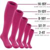 imageQBK 2 Pairs Toddler To Youth BaseballSoftball Socks  Soccer TBall Team Sport Socks For Kids Boys And GirlsRose Red494