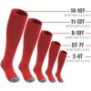imageQBK 216Y Toddler Baseball Socks And Belt Youth Softball Tee Ball Combo Set for Boy Girl 2 Pairs of Socks ampamp 1 BeltAbaseball Socksred