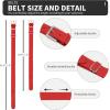 imageQBK 216Y Toddler Baseball Socks And Belt Youth Softball Tee Ball Combo Set for Boy Girl 2 Pairs of Socks ampamp 1 BeltAbaseball Socksred