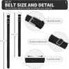 imageQBK 216Y Toddler Baseball Socks And Belt Youth Softball Tee Ball Combo Set for Boy Girl 2 Pairs of Socks ampamp 1 BeltBbaseball Socksblack