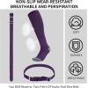 imageQBK 216Y Toddler Baseball Socks And Belt Youth Softball Tee Ball Combo Set for Boy Girl 2 Pairs of Socks ampamp 1 BeltHbaseball Sockspurple