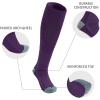imageQBK 216Y Toddler Baseball Socks And Belt Youth Softball Tee Ball Combo Set for Boy Girl 2 Pairs of Socks ampamp 1 BeltHbaseball Sockspurple