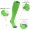 imageQBK 216Y Toddler Baseball Socks And Belt Youth Softball Tee Ball Combo Set for Boy Girl 2 Pairs of Socks ampamp 1 BeltKsoftbal Socksneon Green